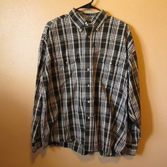 Painted Desert Other - Classic Black and White Plaid Men's Casual Shirt